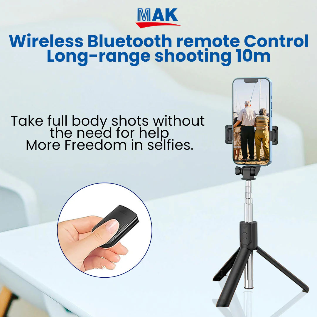 Bluetooth Selfie Stick with Tripod.