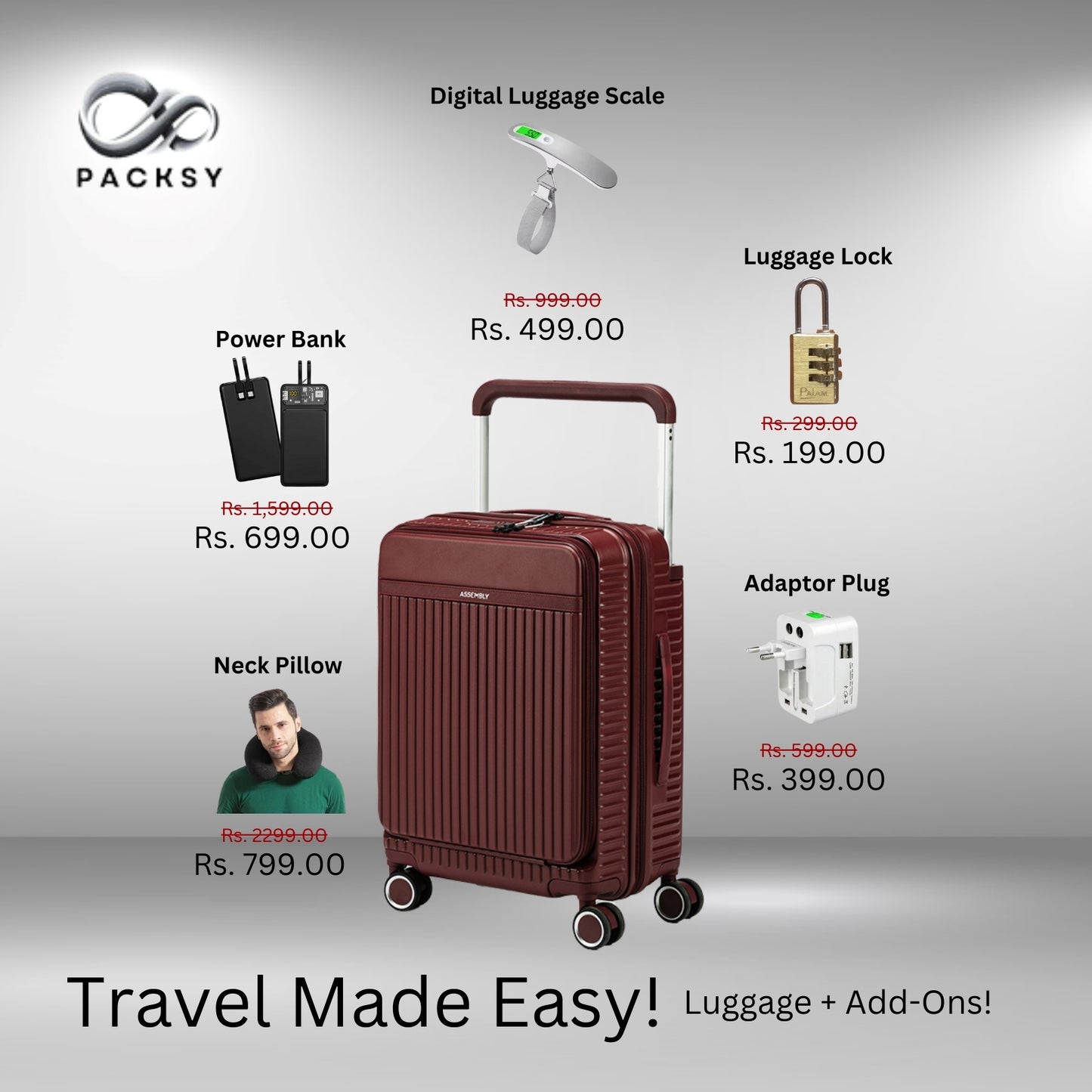 Rover | Wine | Large Hard Luggage