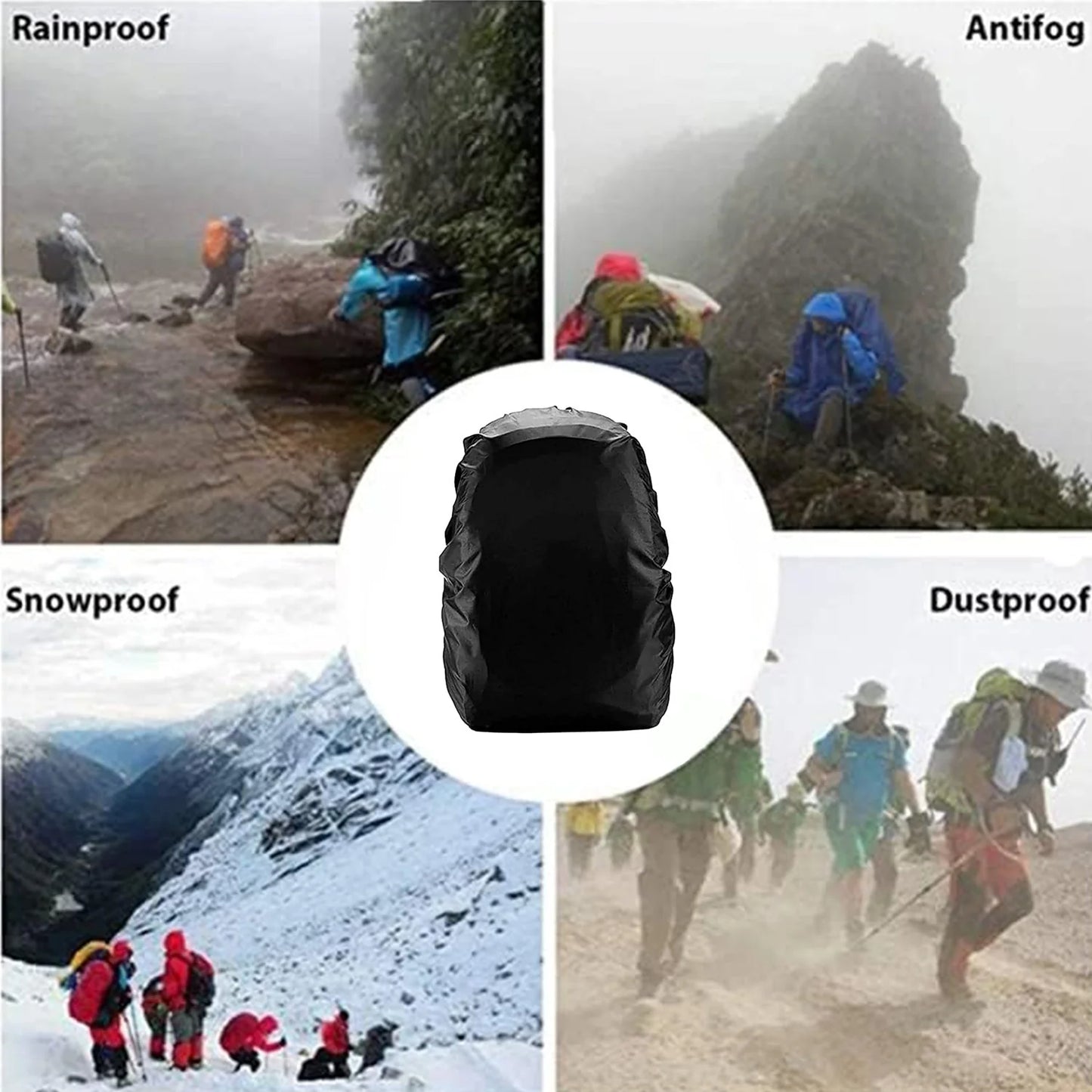Heavy Waterproof Nylon Rain Cover/Dust Cover For Backpacks