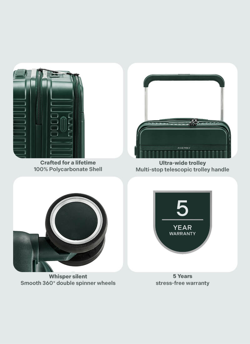 RoverPro | Green | Cabin Hard Luggage