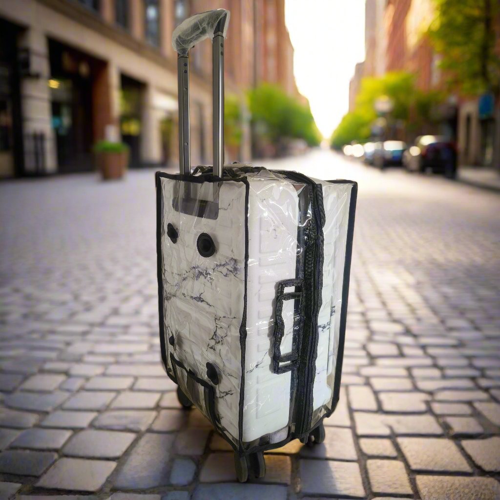 StarkPro | Green | Cabin Hard Luggage with Water/Dust Proof Cover