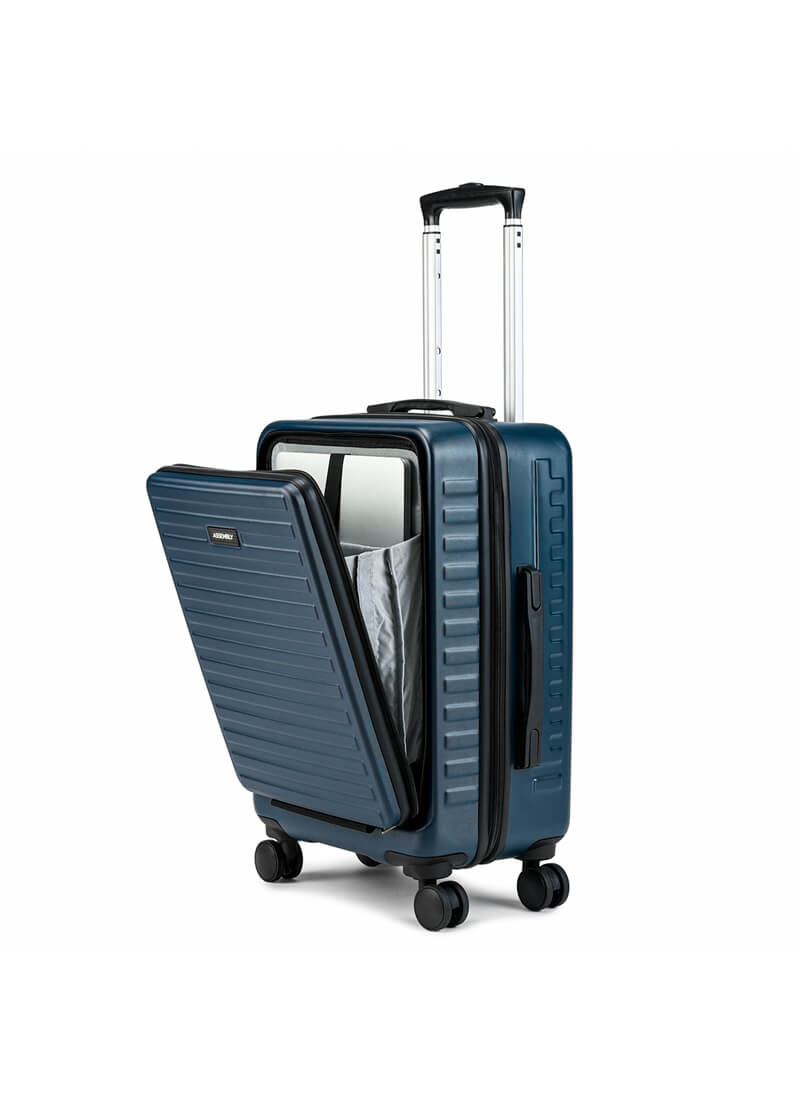 StarkPro | Blue | Cabin Hard Luggage with Water/Dust Proof Cover
