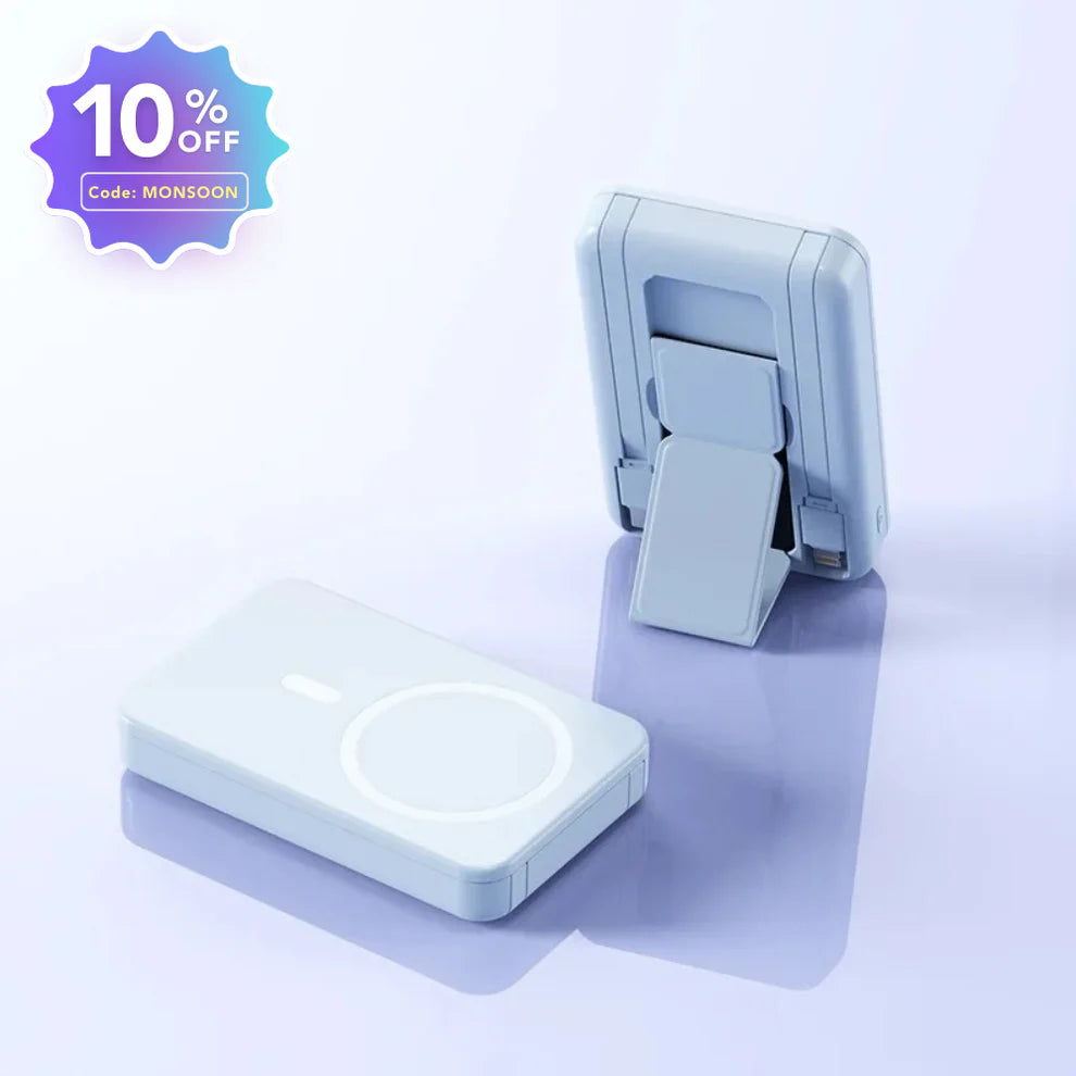 Homified Power Bank 10000 mAh with in-built cables (compatible with iOS and android)