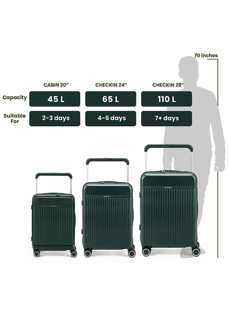 RoverPro | Green | Cabin Hard Luggage