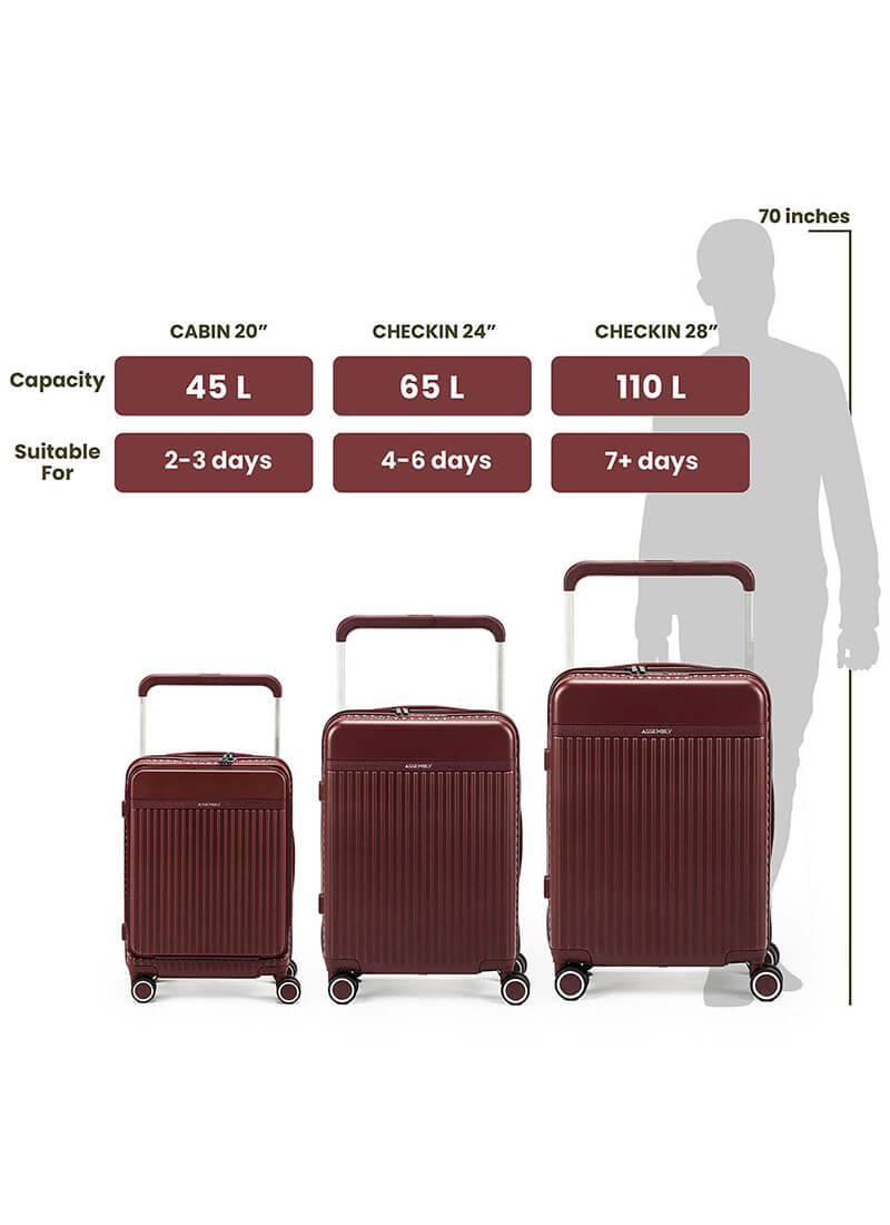 Rover | Wine | Large Hard Luggage