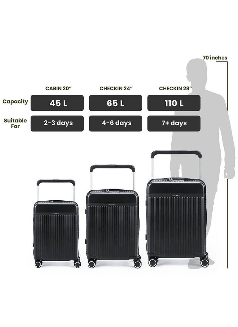 Rover | Black | Medium Hard Luggage