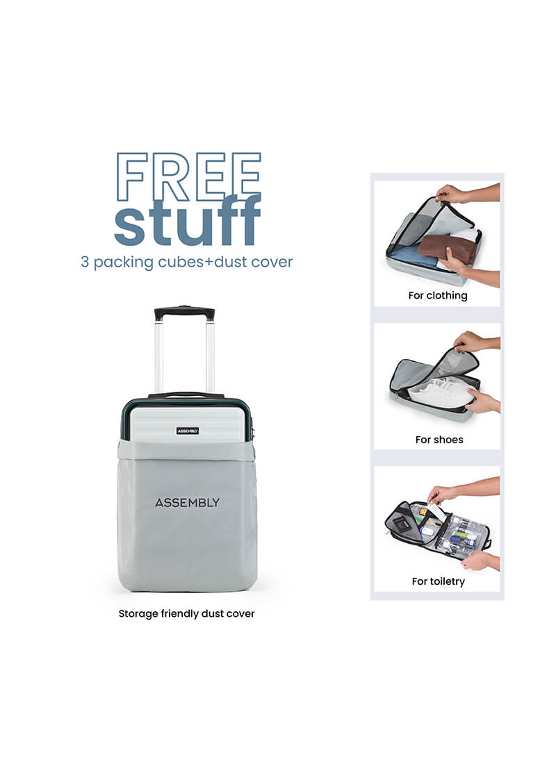 StarkPro | Green/White | Cabin Hard Luggage
