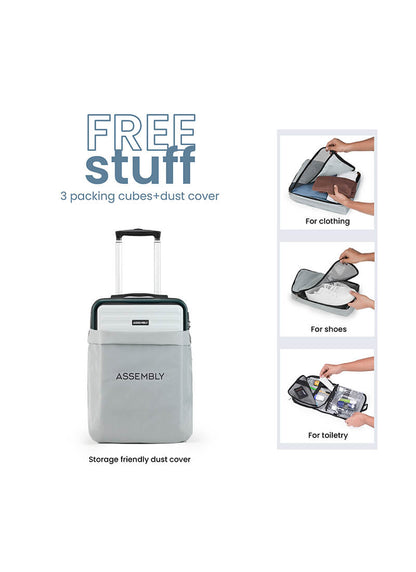 StarkPro | Green/White | Cabin Hard Luggage