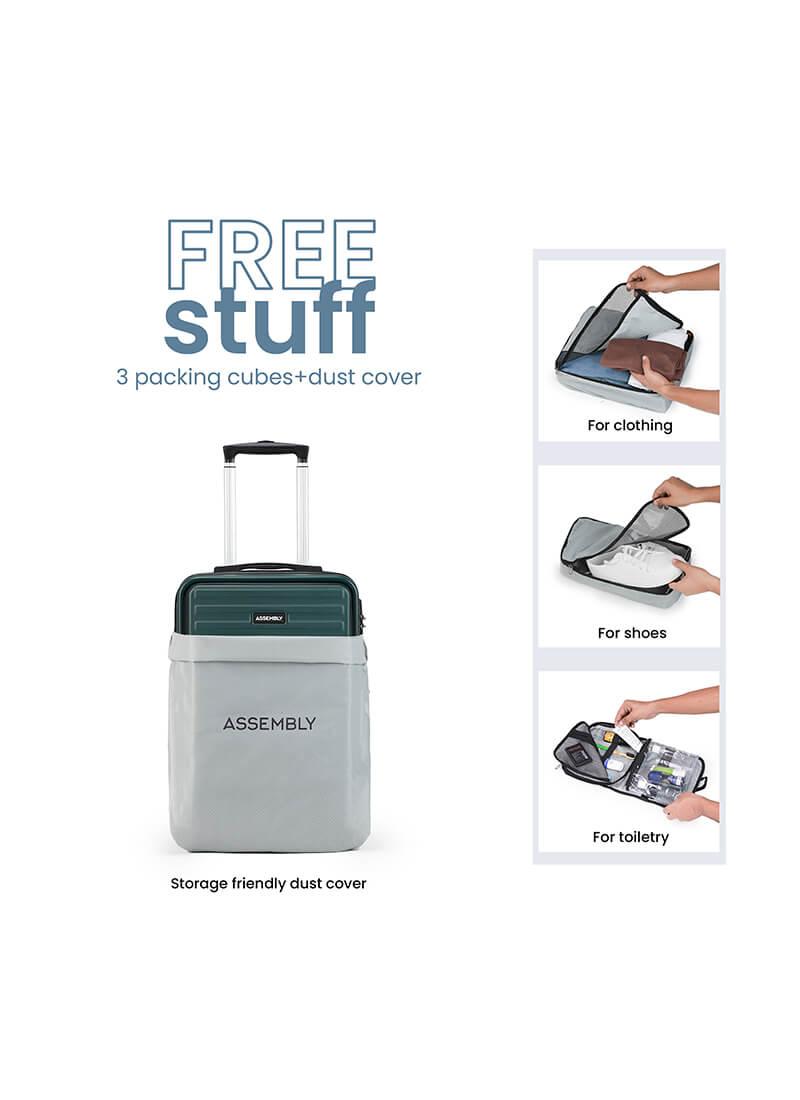 StarkPro | Green | Cabin Hard Luggage