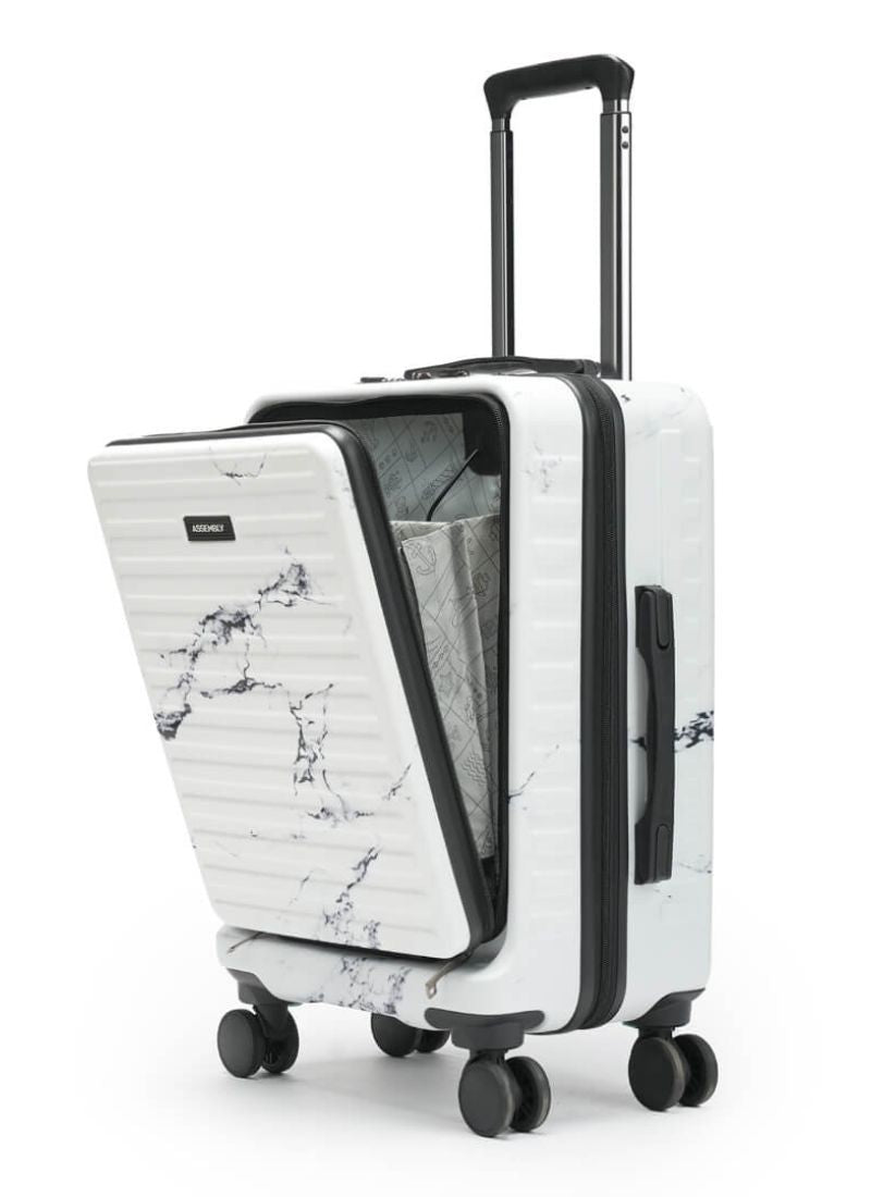 StarkPro | Marble Print | Cabin Hard Luggage