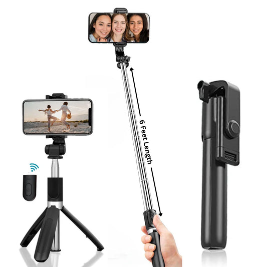 Bluetooth Selfie Stick with Tripod.