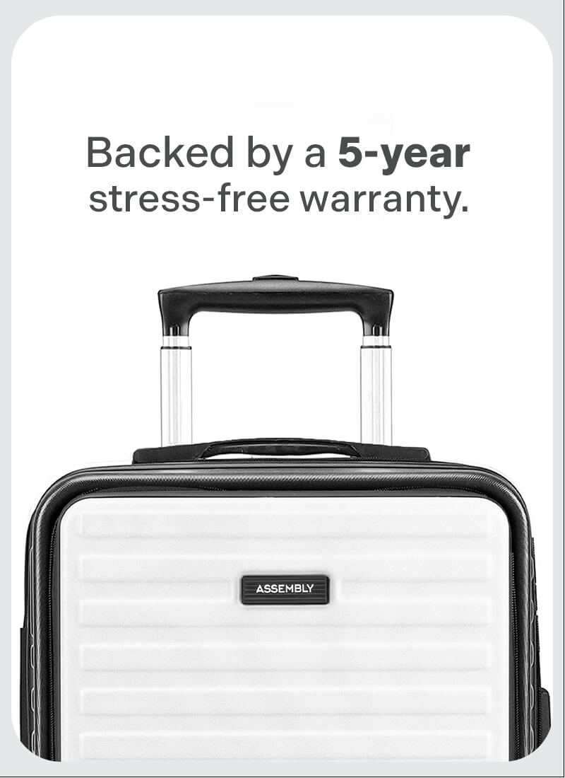 StarkPro | Grey/White | Cabin Hard Luggage