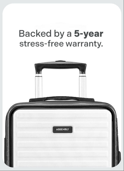 StarkPro | Grey/White | Cabin Hard Luggage
