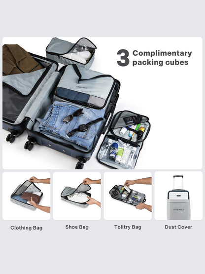 StarkPro | Blue/White | Cabin Hard Luggage