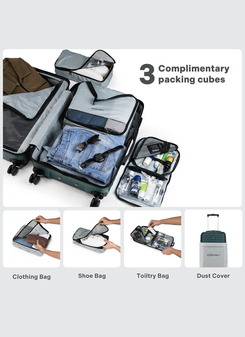 StarkPro | Green | Cabin Hard Luggage