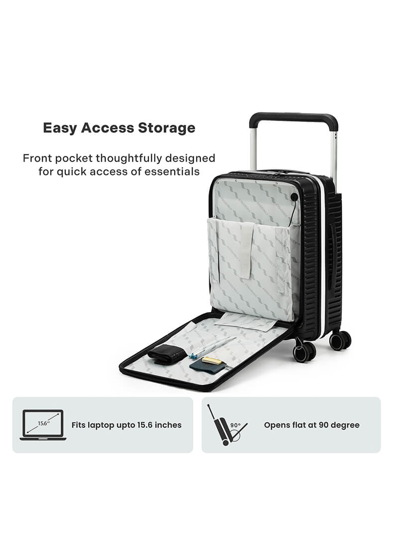 Rover Pro Combo | Black | Cabin+Large Hard Luggage