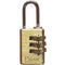 3 Digit Brass Luggage Lock