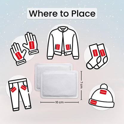 Warmee Hand Warmers (Pack Of 4 Pairs)