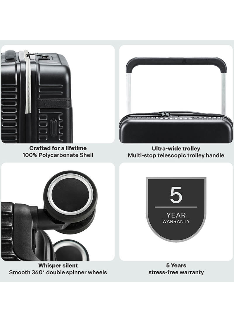Rover | Black | Medium Hard Luggage